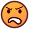 Angry Face emoji on Emojidex